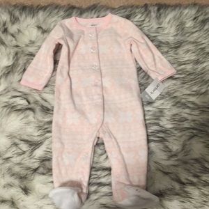5/$25 Carters Girls Fleece Onesie 6m